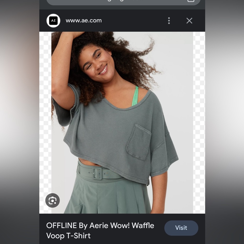ISO - OFFLINE by aerie WOW! Waffle Voop T-shirt